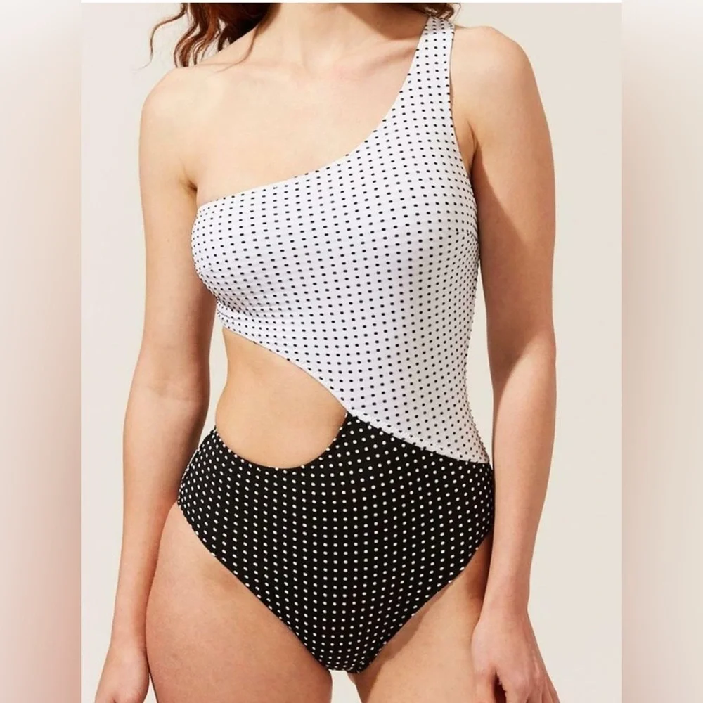 NEW Solid & Striped The Claudia Baby Dot Black White small - Picture 5 of 9